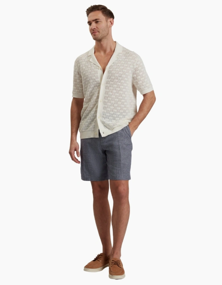 Ted Baker Kenleys Stretch Blue Linen Short