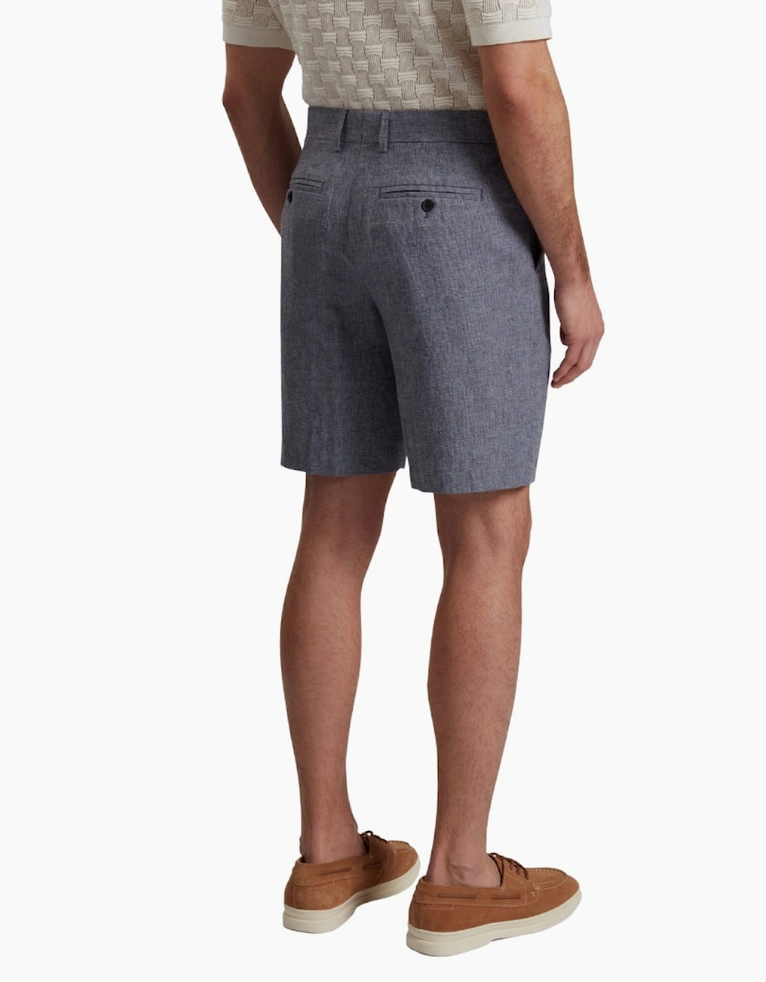 Ted Baker Kenleys Stretch Blue Linen Short