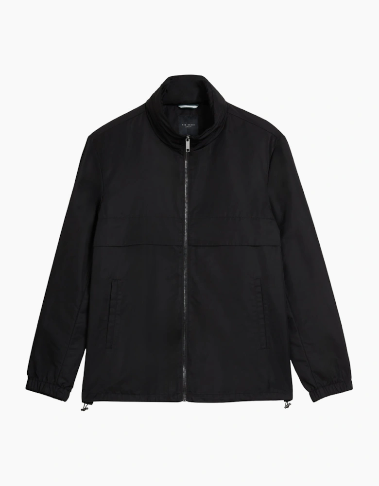 Ted Baker Basham Nylon Sateen Black Hooded Jacket