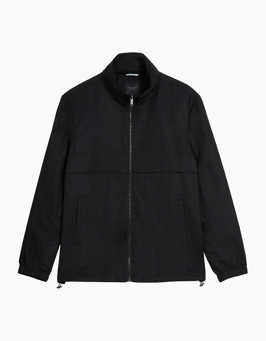 Ted Baker Basham Nylon Sateen Black Hooded Jacket