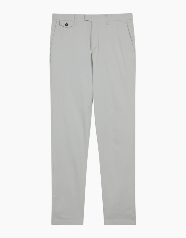 Ted Baker Haydae Slim Fit Textured Grey Chino Trousers