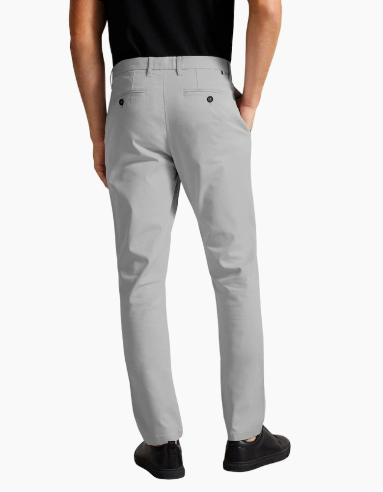 Ted Baker Haydae Slim Fit Textured Grey Chino Trousers