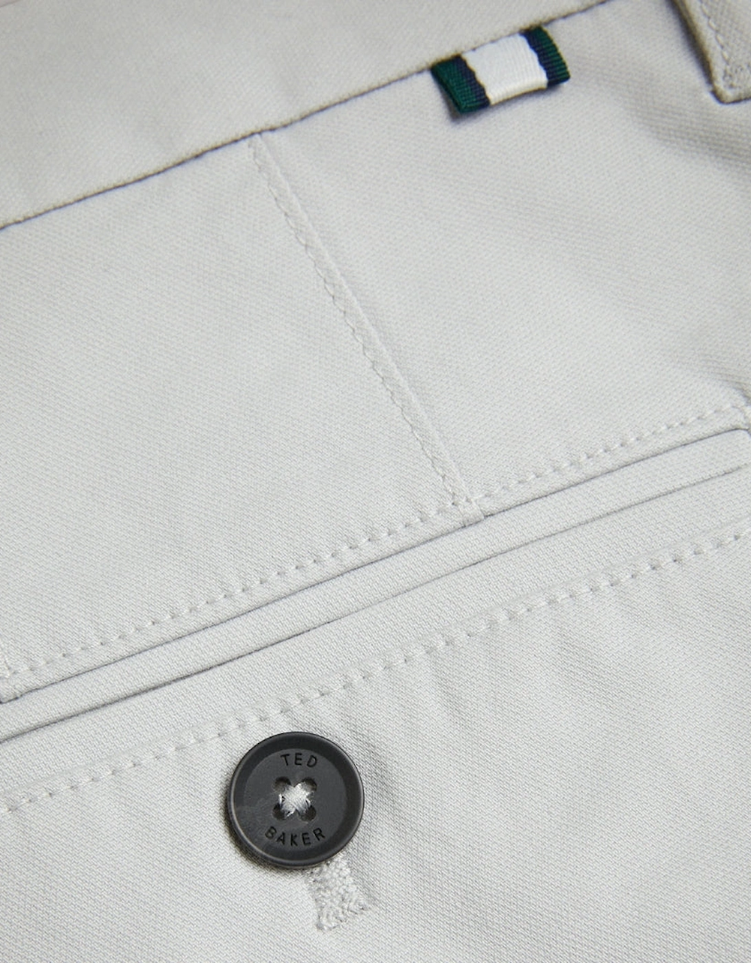 Ted Baker Haydae Slim Fit Textured Grey Chino Trousers