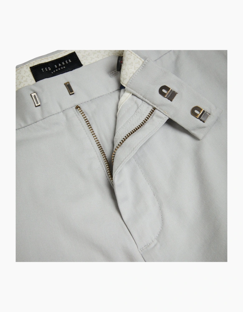 Ted Baker Haydae Slim Fit Textured Grey Chino Trousers