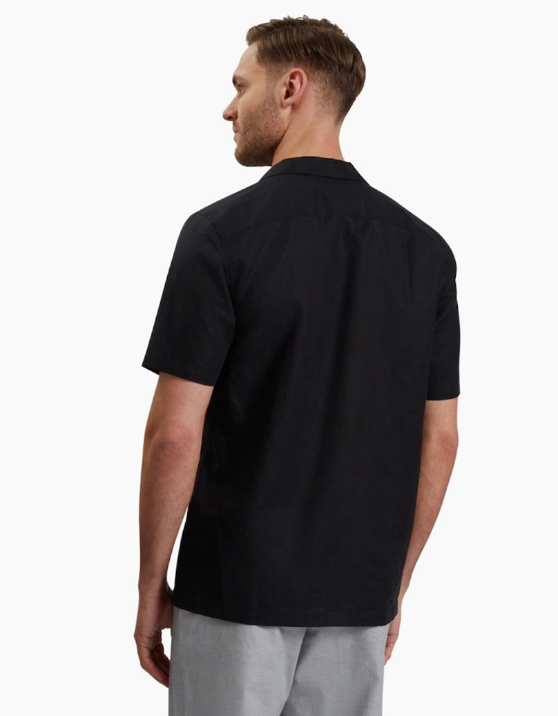 Ted Baker Whether Regular Fit Black Double Pocket Shirt