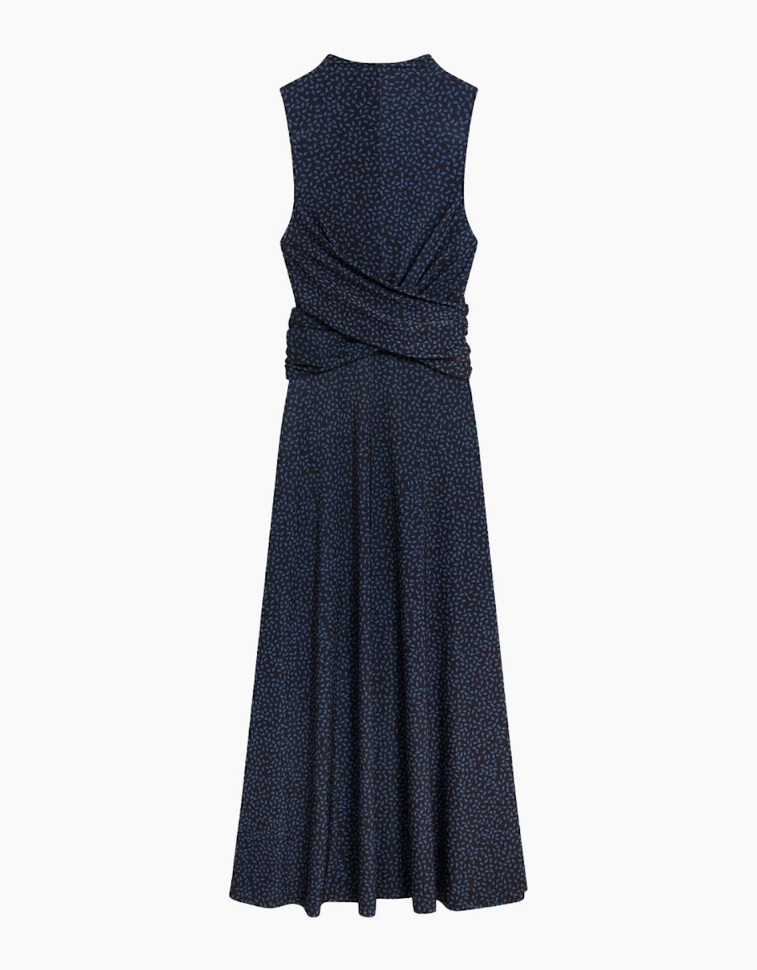 Ted Baker Inisha Printed Sleeveless Black Midi Dress