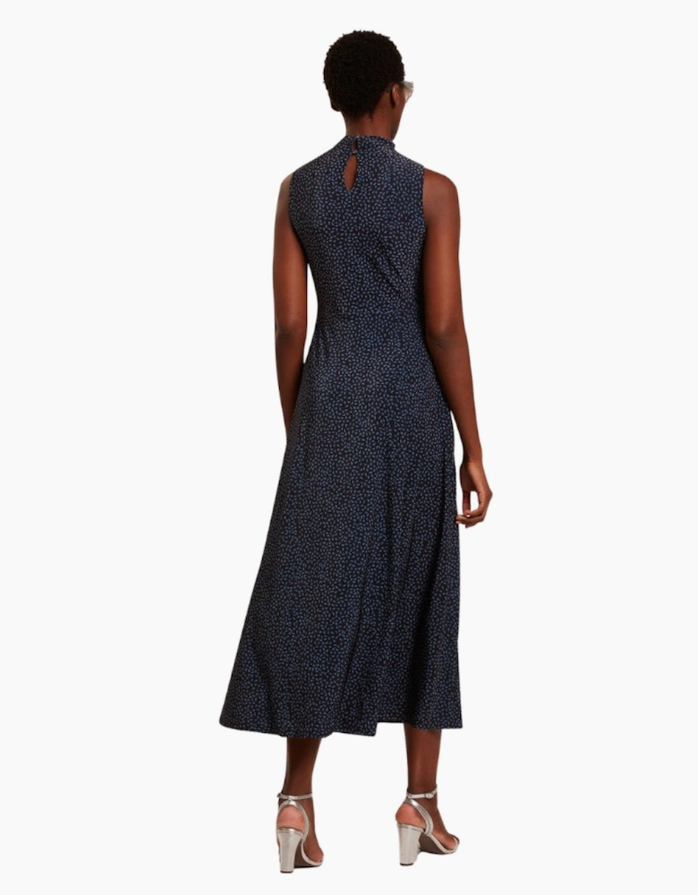 Ted Baker Inisha Printed Sleeveless Black Midi Dress