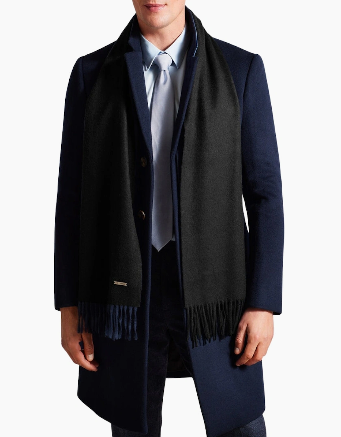 Ted Baker Stevenn Black Woollen Scarf