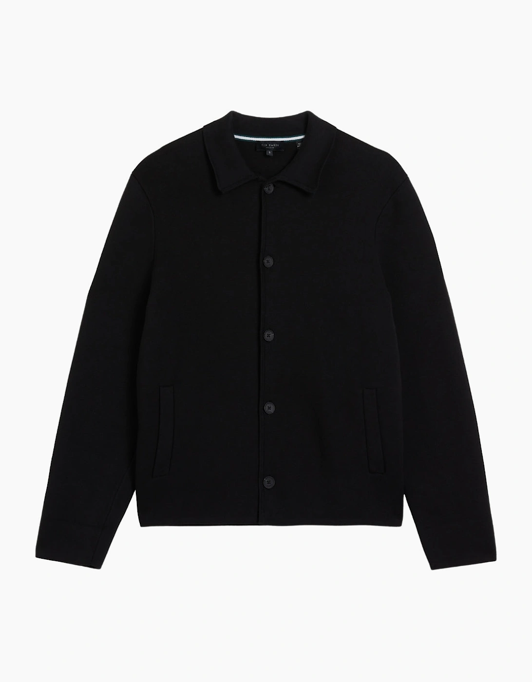 Ted Baker Men's Ted Baker Freder Heavy Knitted Black Cardigan Jacket