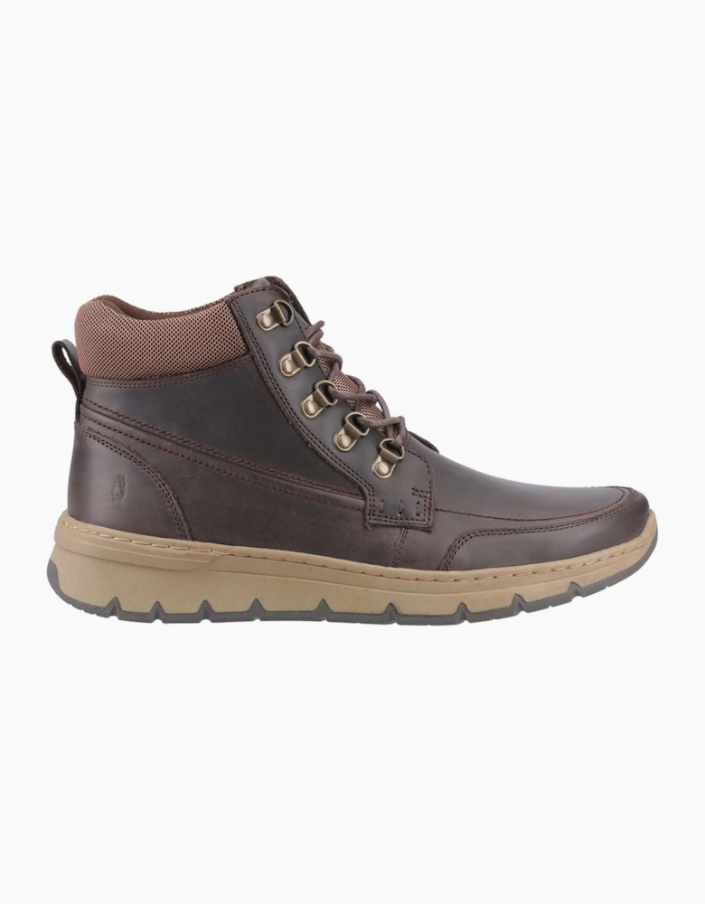 Hush Puppies Nixon Leather Men's Brown Ankle Boots