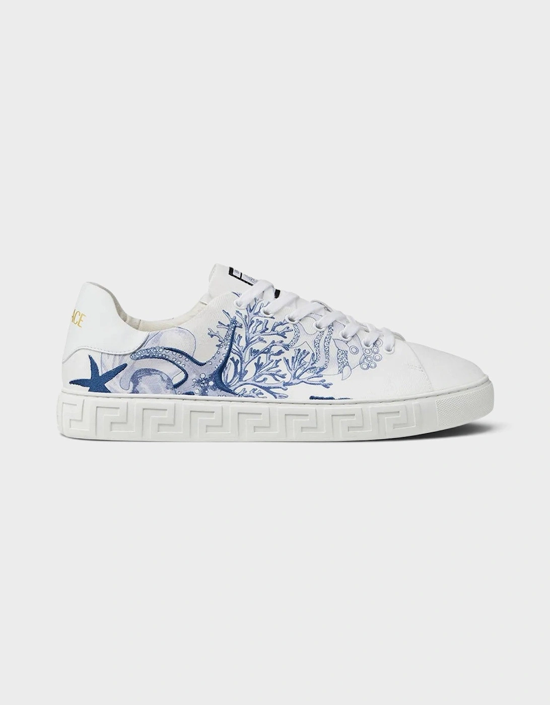 Coral Theatre Greca Sneakers White Blue