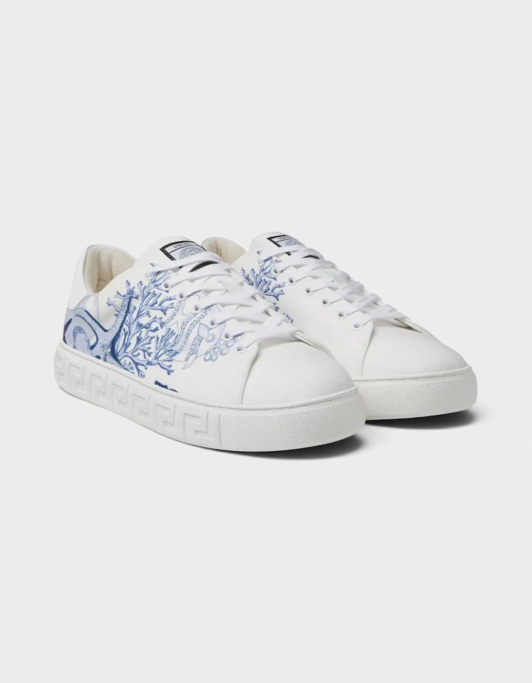 Coral Theatre Greca Sneakers White Blue