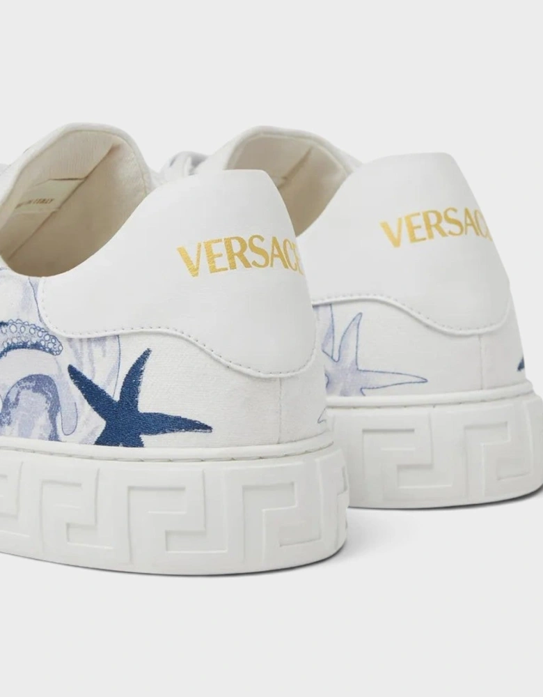Coral Theatre Greca Sneakers White Blue