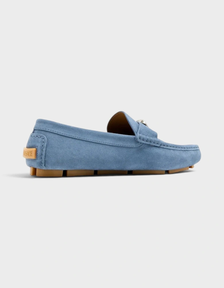 La Medusa Driver Loafers Stone Blue