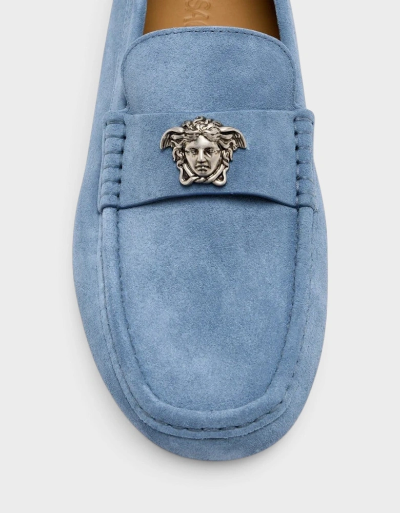 La Medusa Driver Loafers Stone Blue