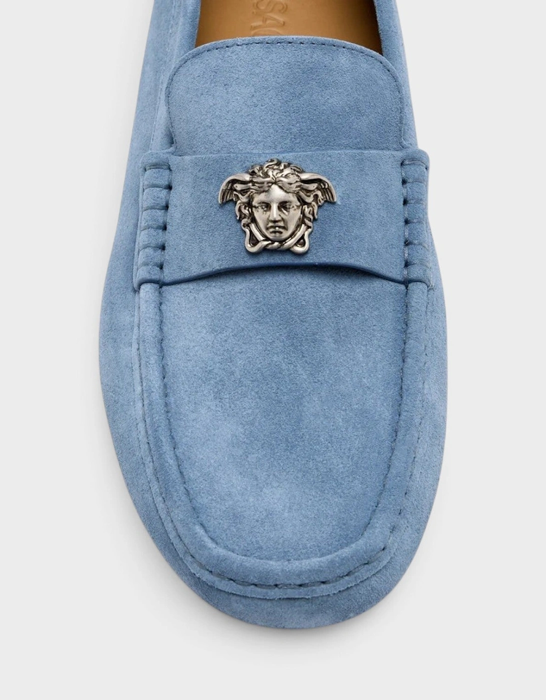 La Medusa Driver Loafers Stone Blue