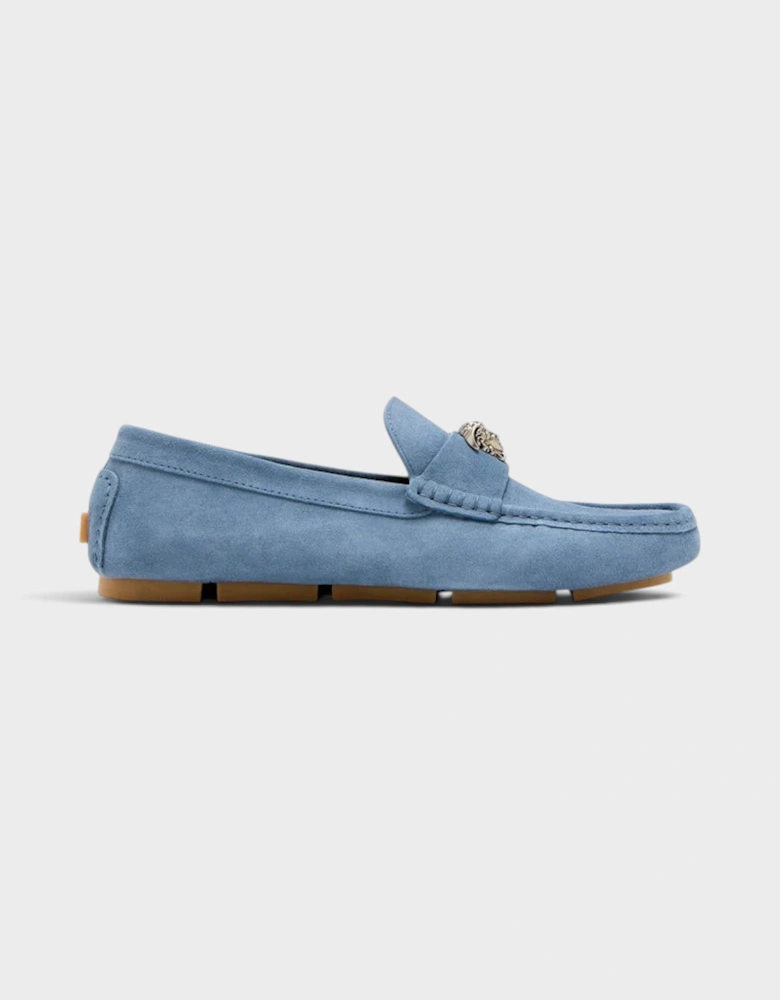 La Medusa Driver Loafers Stone Blue