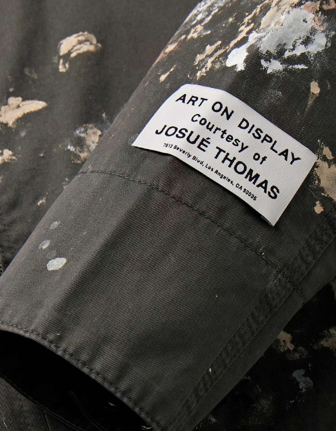 Gallery Dept Montecito Jacket Heavy Paint Dirty Black Jacket