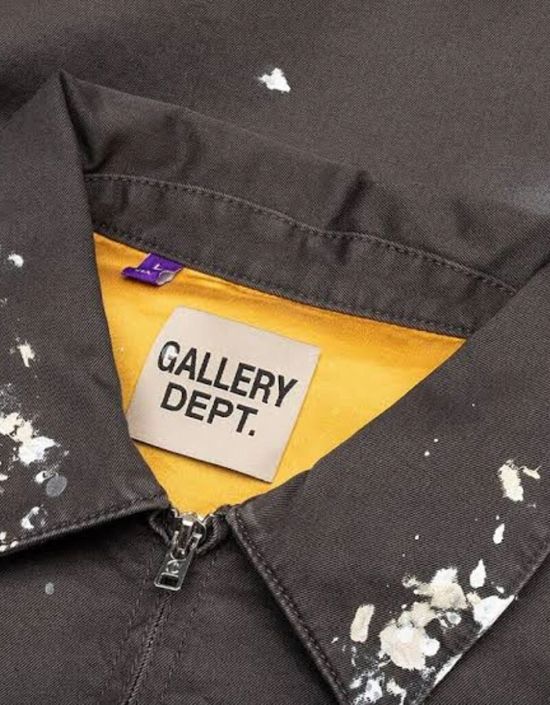 Gallery Dept Montecito Jacket Heavy Paint Dirty Black Jacket