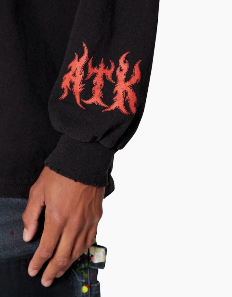 Gallery Dept Certified Long Sleeve T-Shirt Clean Black