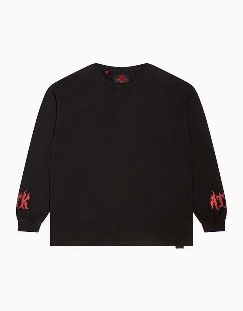 Gallery Dept Certified Long Sleeve T-Shirt Clean Black