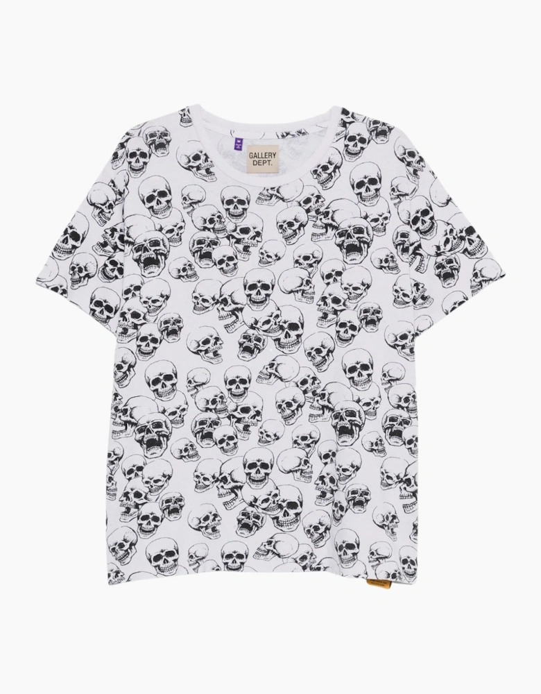 Gallery Dept Skull Logo White T-Shirt
