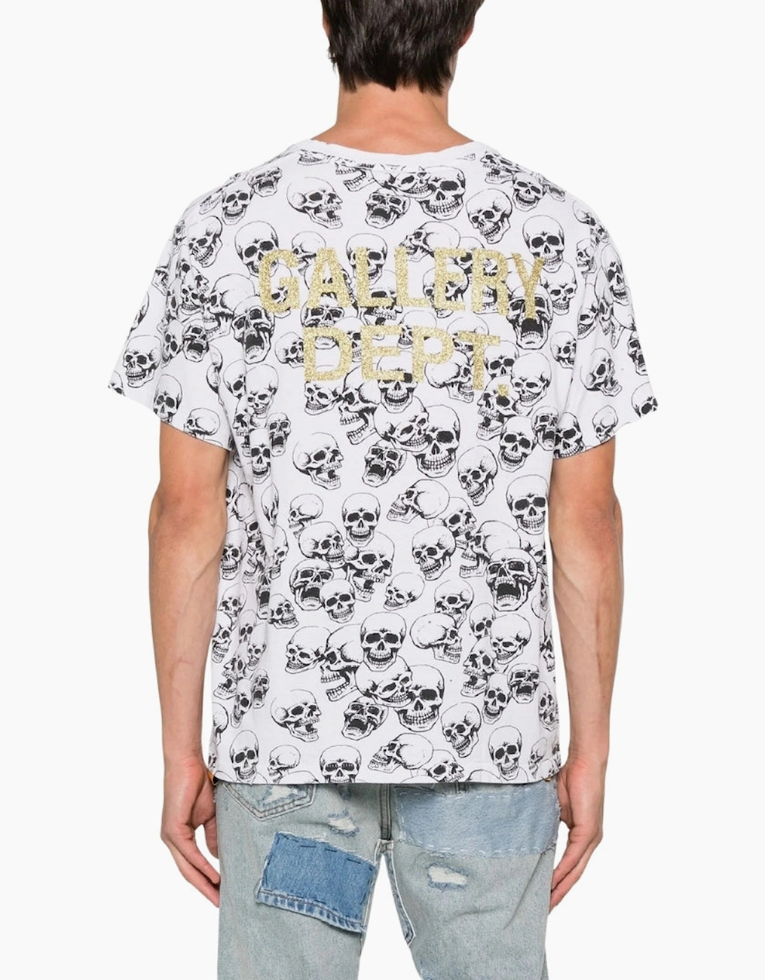 Gallery Dept Skull Logo White T-Shirt