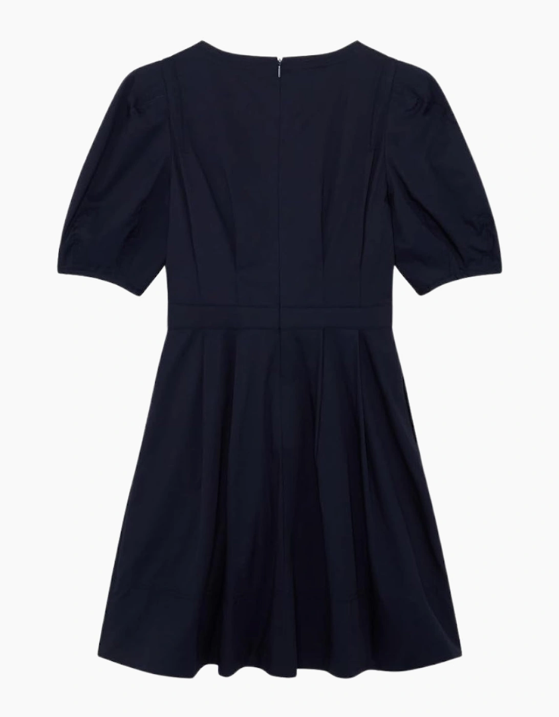 Ted Baker Uvita Puff Sleeve V-Neck Navy Mini Dress