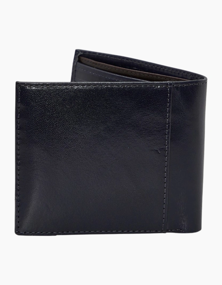 Ted Baker Kornerr Metal Corner Bifold Navy Coin Wallet