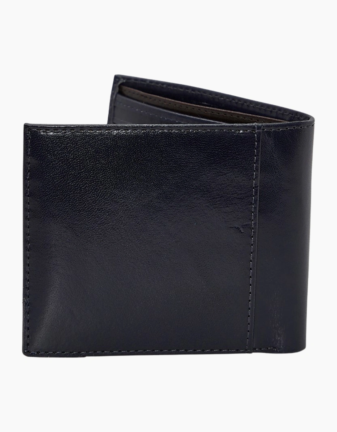 Ted Baker Kornerr Metal Corner Bifold Navy Coin Wallet
