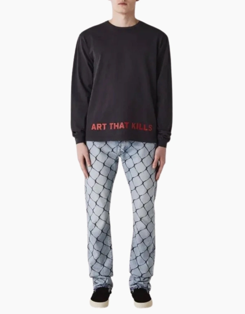 Gallery Dept Anarchy Long Sleeve Black T-Shirt