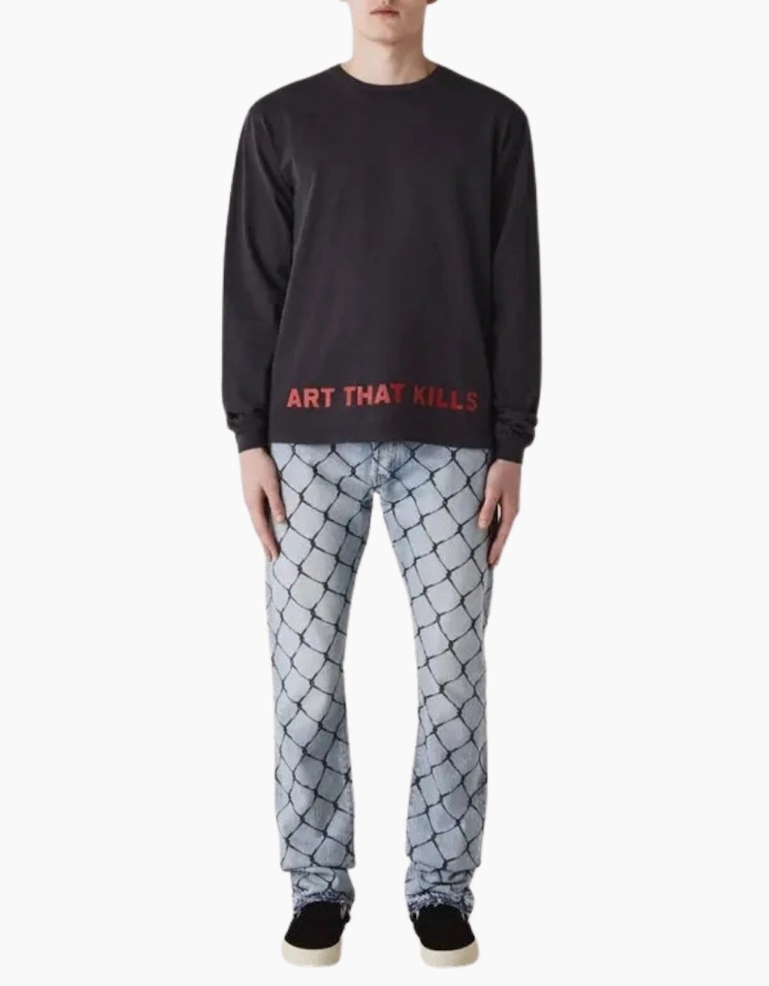 Gallery Dept Anarchy Long Sleeve Black T-Shirt
