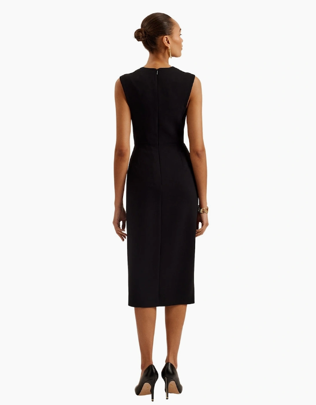 Ted Baker Manabdl Tailored Black Midi Dress