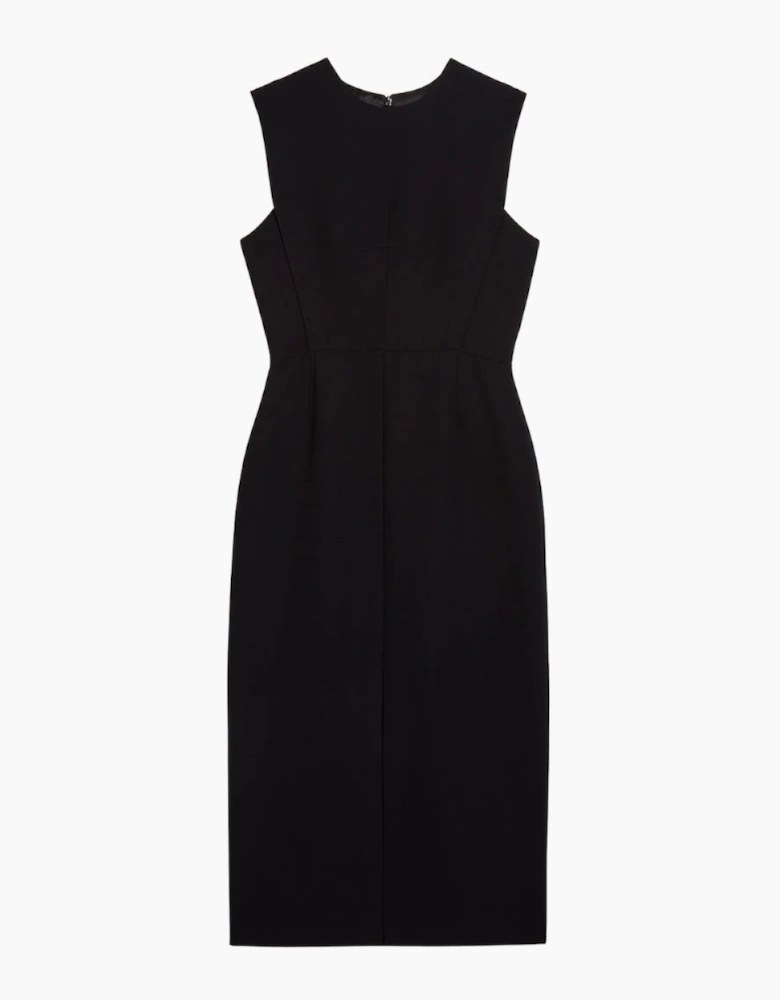 Ted Baker Manabdl Tailored Black Midi Dress