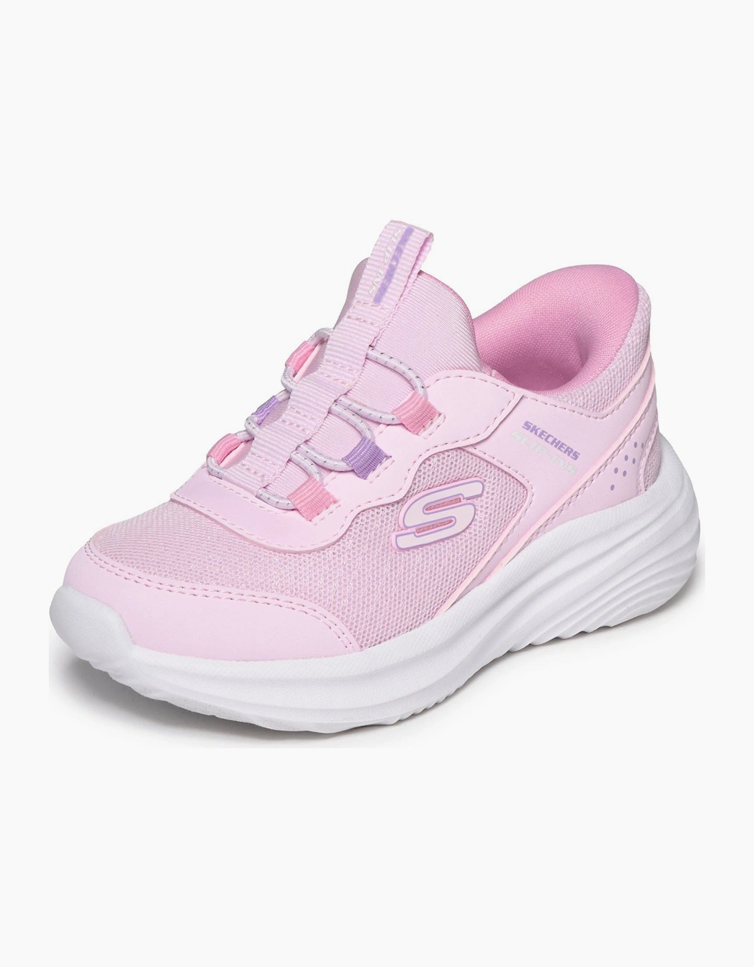 Skechers Bounder Pro Step One Light Pink Trainers