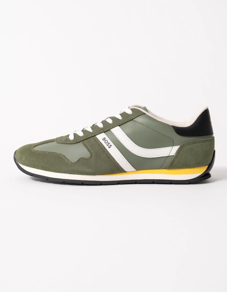 BOSS Orange Levon Runn pumi Mens Trainers - Dark Green 307