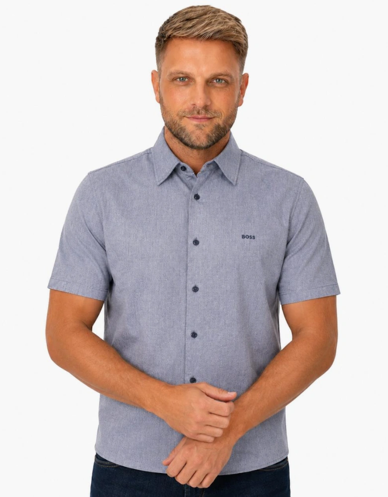 BOSS Rash Shirt Navy