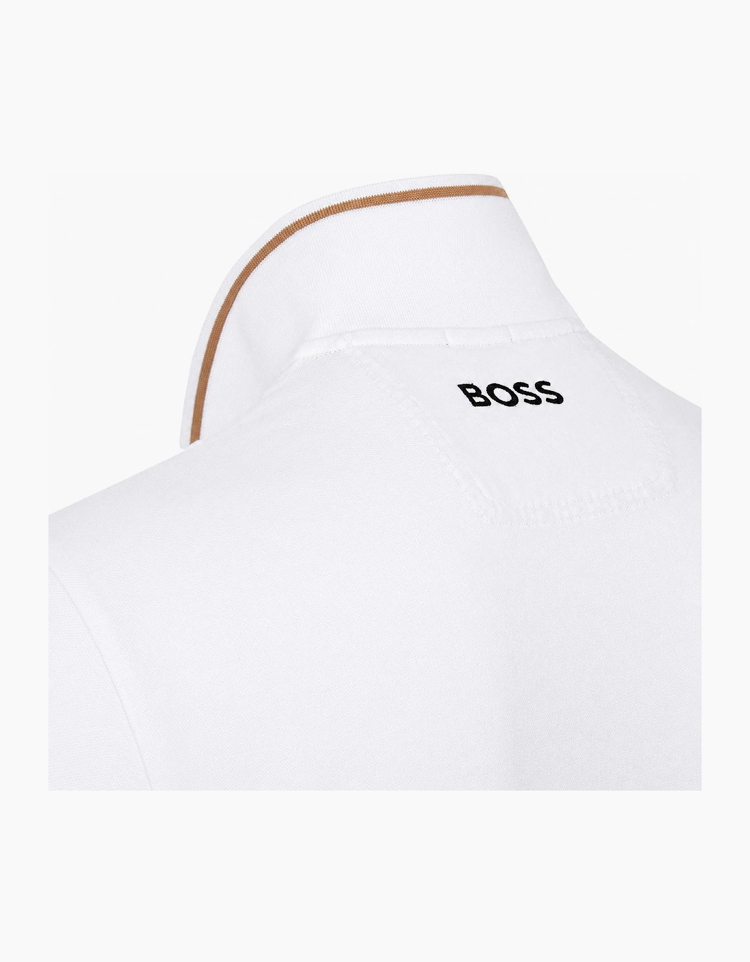 BOSS Paddy Pro Polo Shirt White/Black/Natural