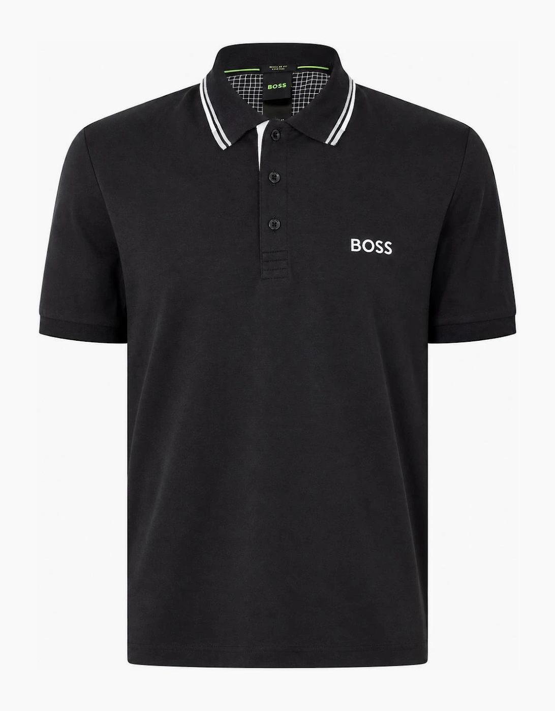 BOSS Paddy Pro Polo Shirt Black/Grey/White