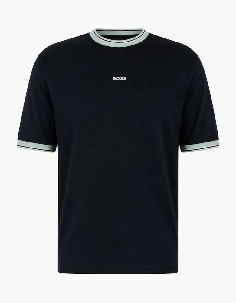BOSS Te Blocks Tipped T-Shirt Dark Navy