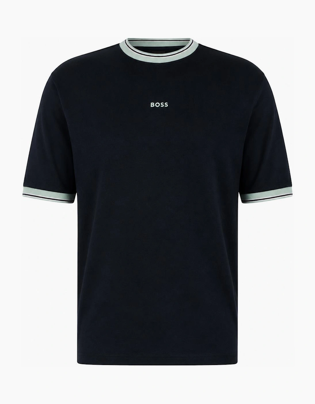 Boss Men's BOSS Te Blocks Tipped T-Shirt Dark Navy - Black