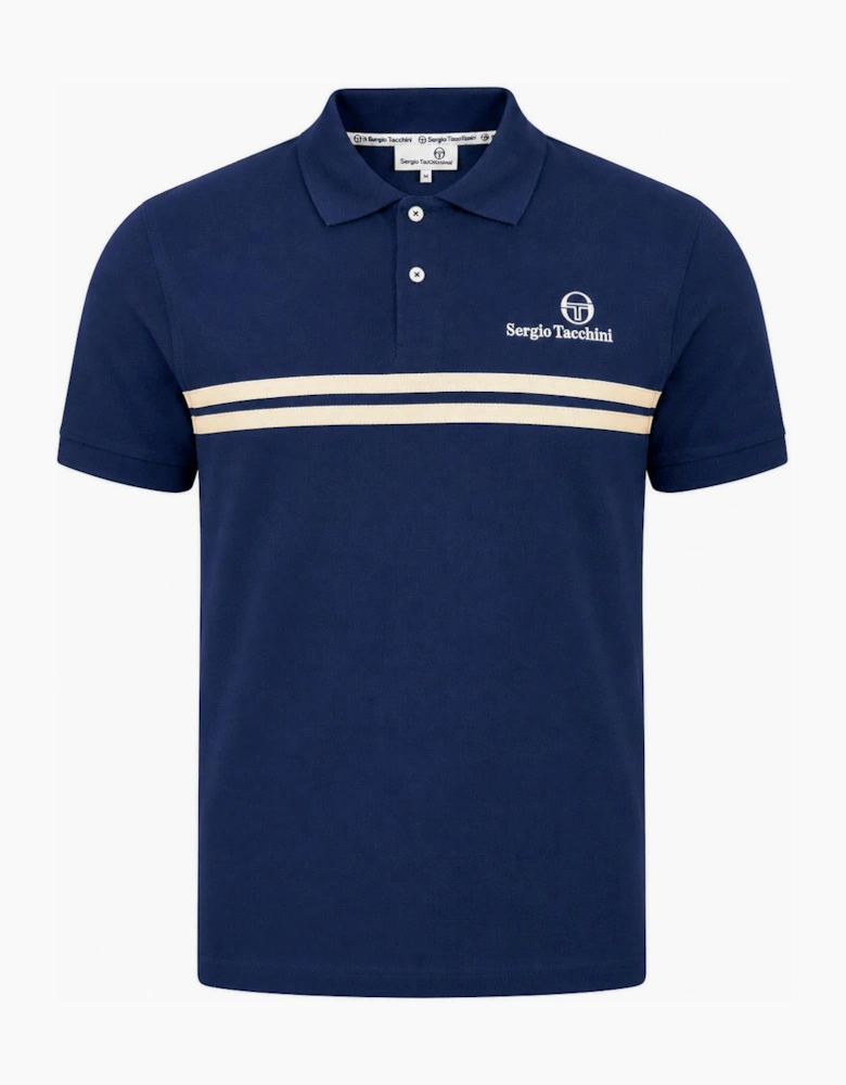 Sergio Tacchini New Supermac Polo Shirt Maritime Blue/Peyote