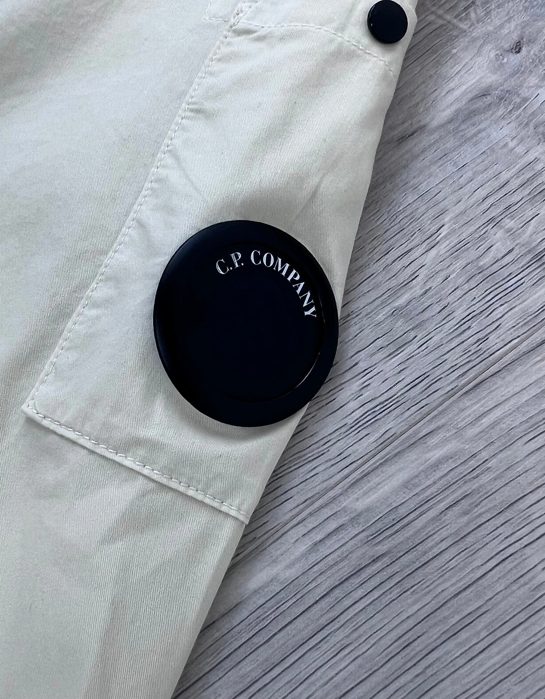 CP Company Zip Overshirt - Silver Birch