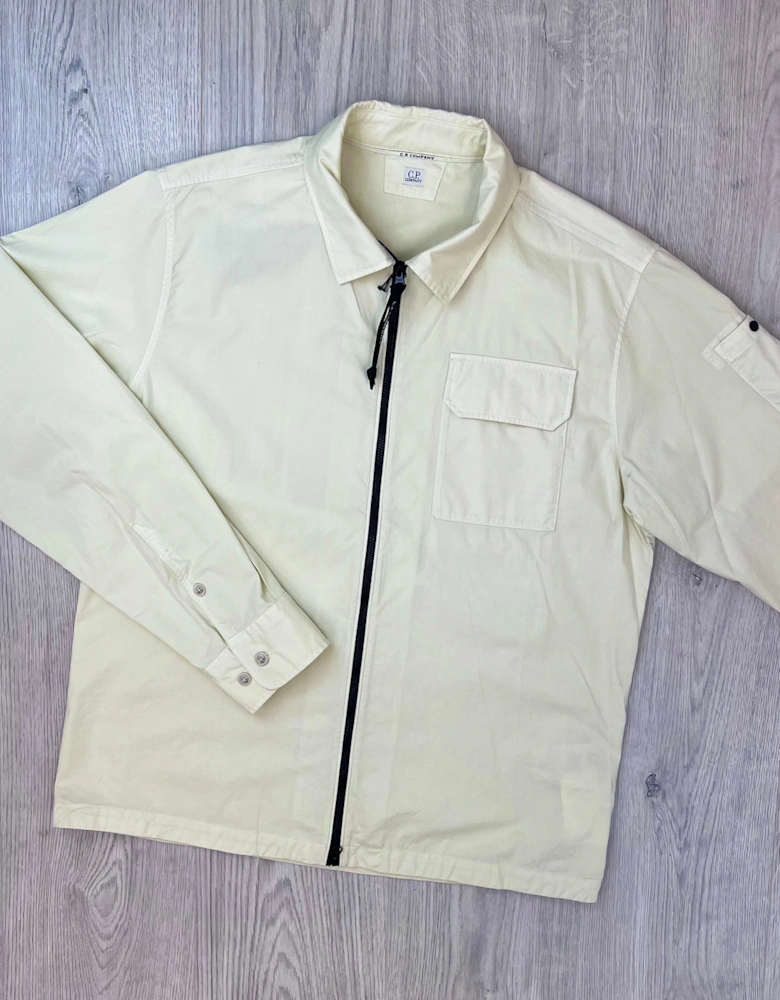 CP Company Zip Overshirt - Silver Birch