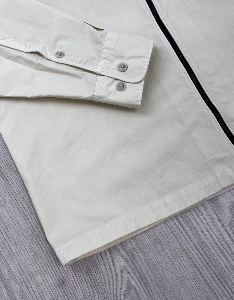 CP Company Zip Overshirt - Silver Birch