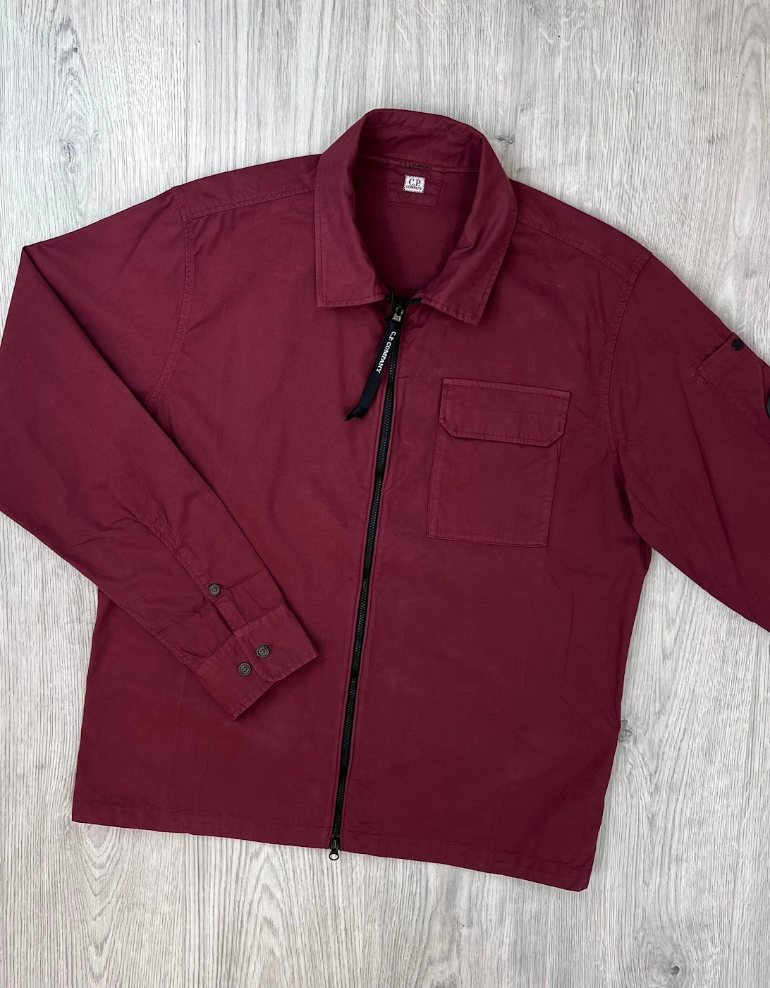CP Company Zip Overshirt - Andorra Red