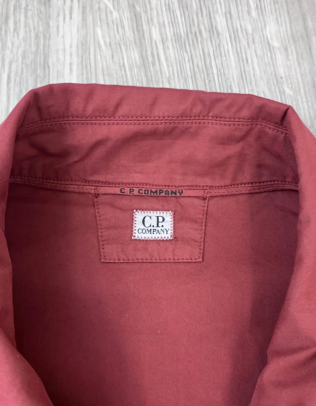 CP Company Zip Overshirt - Andorra Red