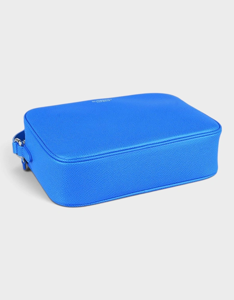 Camera Bag Calfskin Leather Vivid Blue
