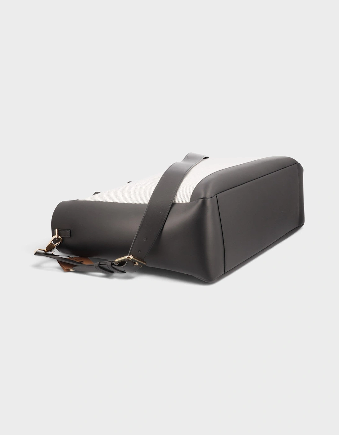 Two Way Ormond Canvas Leather Bag Beige Black