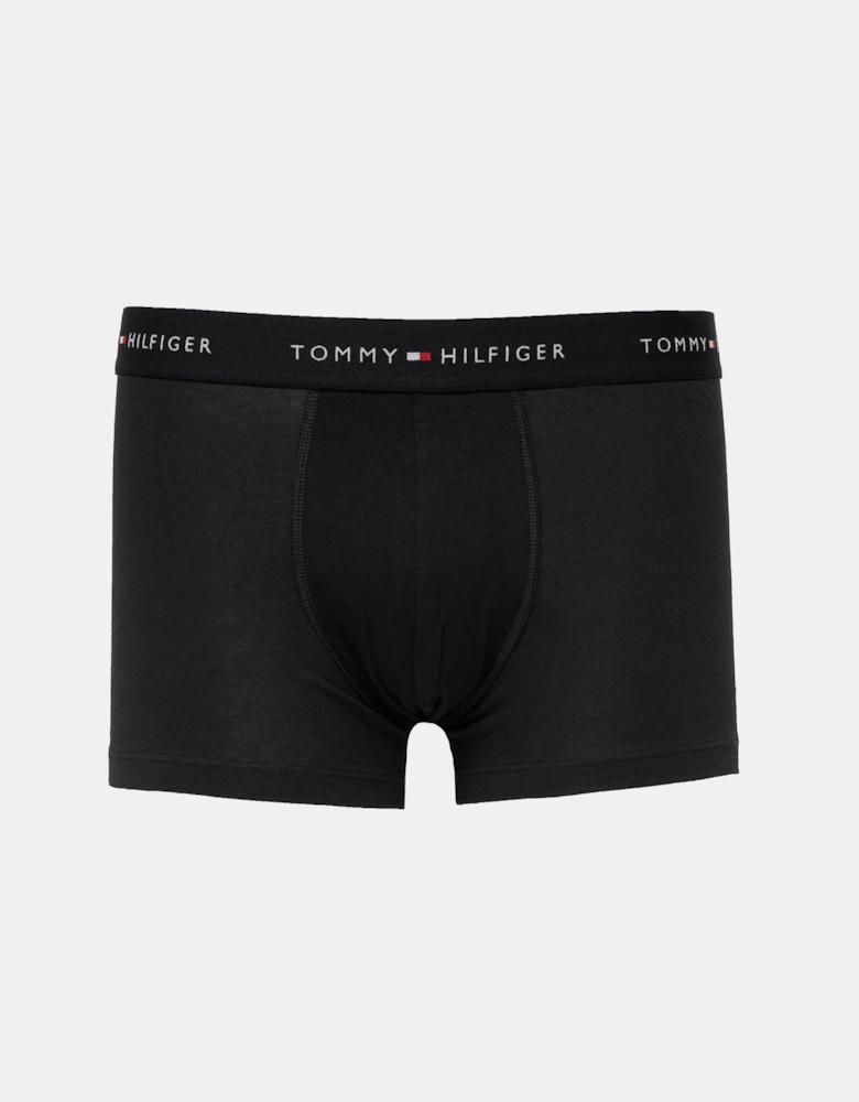 Tommy Hilfiger 5-Pack Logo Waistband Mens Trunks - Black/Red/Pink/Green/Blue